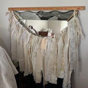 Neutral Shabby Chic Sway 36” 18” hang Handmade by B